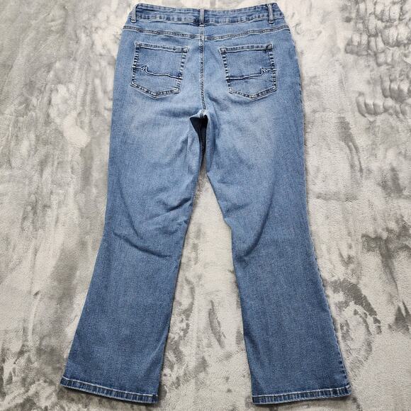 Maurices M Jeans Womens 18W Blue High Rise Curvy Slim Bootcut Stretch Casual - Picture 4 of 15